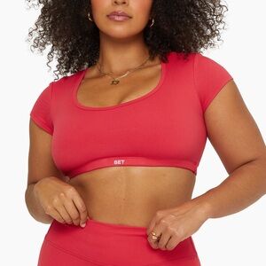 NEW Set Active Formcloud Cap Sleeve Scoop Bra - Spicy - Small